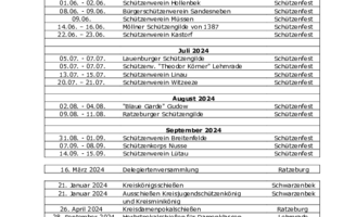 Veranstaltungstermine 2024