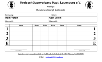 Wettkampfprotokoll  RW LP